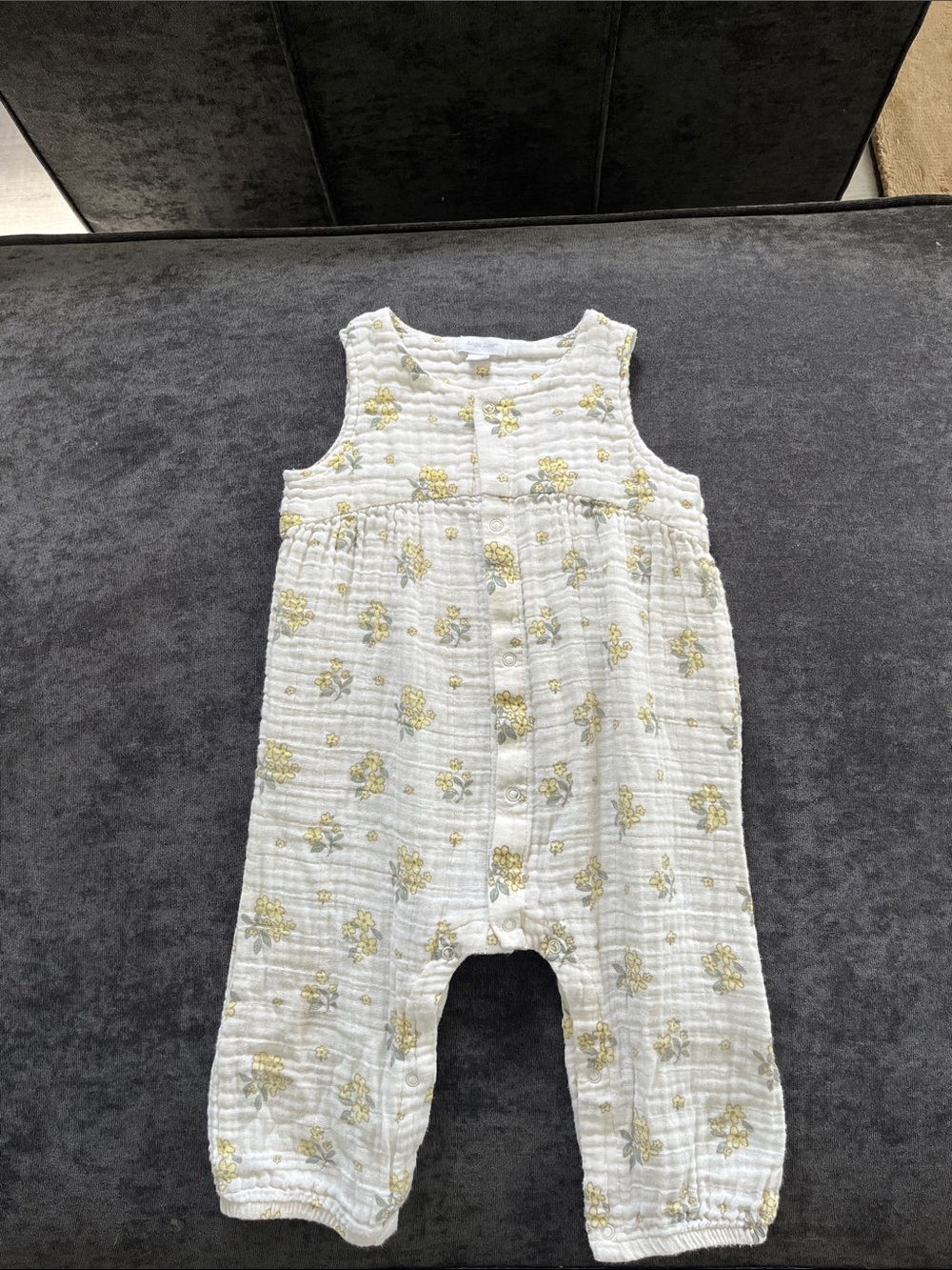 Angel Dear Romper with Yellow Floral Print